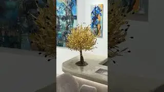 olive tree made of brass