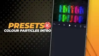 COOL PARTICLES TEXT INTRO - INTRO KINEMASTER TEMPLATE - [KINE FILE]