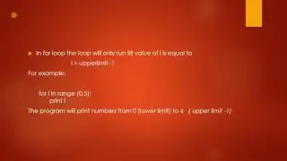 *9 For loops in python programming language