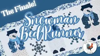 THE FINALE: Snowman Bed Runner- Adding a Scalloped/Waved Edge w/Bias Binding \ Step-by-Step Tutorial