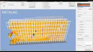Warehouse Management System METALAG (Material Flow Control & 3D Visualisation)