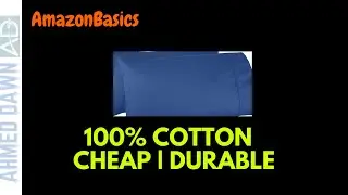 AmazonBasics 400 Thread Count Pillow Cases Unboxing & Review | Best Cheap Cotton Pillow Cases
