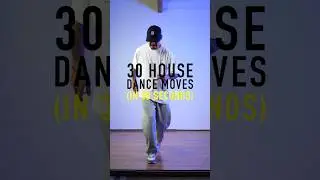 30 House Dance Moves in 30 Seconds Challenge (Tutorial in Description)