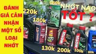 Đánh Giá Và Cảm Nhận Một Số Loại Nhớt Phù Hợp Cho Xe Máy 4T. Loại Nào Tốt ? | XVTT |