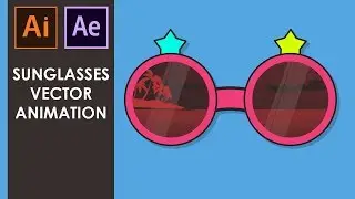 Sunglasses - EASY Vector animation [Adobe Aftereffects]