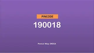Pincode 190018 - Bemina, Bemina Chowk & More