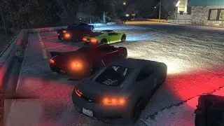 Hybrid Car impromptu race - from the Zancudo gas station to Rex's Diner | GTA 5