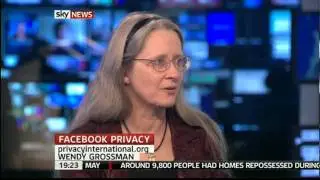 Wendy Grossman on Facebook privacy, Sky News