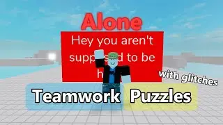 Completed all levels in Teamwork Puzzles alone with glitches...
