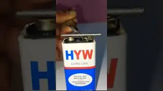 Pencil lead 😱 9v battery #experiment #shortsfeed #shortvideo #shorts #trending #project #viralvideo