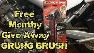 March 2016 FREE GRUNGE BRUSH GIVE AWAY ! Motorcycle Chain Cleaning Brush Contest Dual Sport