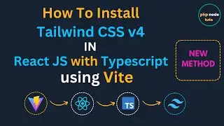 🤨How to install Tailwind CSS v4 in React JS with Typescript using Vite | Install Tailwind CSS v4
