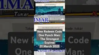 New redeem code one punch man the strongest 3 march 2025 #onepunchman #onepunchmanthestrongest #code