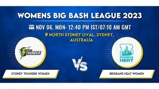 WBBL Live | Sydney Thunder Women vs Brisbane Heat Women Live | SYTW vs BHW Live WBBL Match | cricket