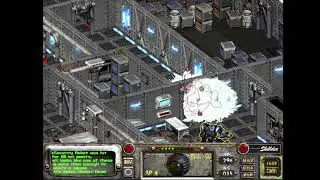Fallout 2 KMK Gameplay #343 &ndash; Third Gunbattle &ndash; Enclave Barracks (Oil Rig)