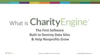 CharityEngine CRM & Fundraising platform - Reducing software to improve data