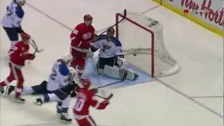 Pavel Datsyuk Sick Power Play Backhand Snipe vs St. Louis - Fox Detroit