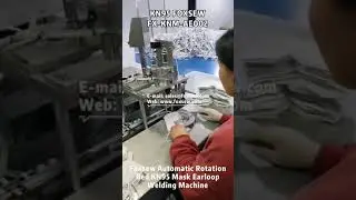 Semi-Automatic Rotation Bed KN95 Mask Ear-loop Welding Machine