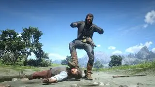 RDR2 &mdash; Замедленная съемка напряженных моментов (PC 4K 60FPS)