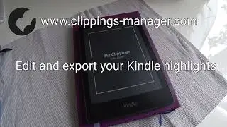 Kindle Clippings Manager