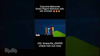 OUTCOME MEMORIES - Green Figure Stickman Solo Win Concept 🔥🔥🔥#shorts #outcomememories #roblox
