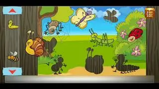 🦗🐜 Bugs! - Shape Matching Puzzle 🧩 - Educational Puzzles for Kids (Preschool) Walkthrough
