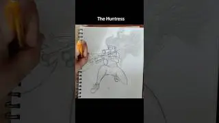 Eternal Flames Character Design of Queenie: The Huntress 🔥#art #anime