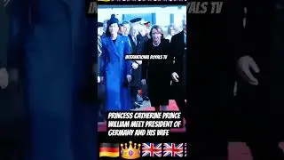 CATHERINE PRINCESS MEETING GERMAN PRESIDENT STATE VISIT TO UK PRINCE WILLIAM PRINCESS ANNE PRINCE