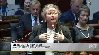 Representative Adrielle Camuel speaking on effort to remove autonomous school bus drivers, 2/15/24