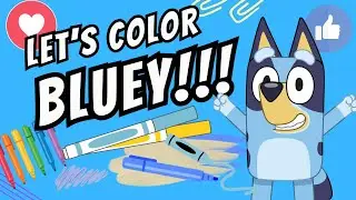 Let’s Color Bluey & Lila! 💙 Best Friends with Friendship Bracelets 💕