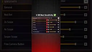 6 GB Ram Special Sensitivity ✅