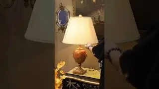Hand Painted Art Table Lamp Design | Yips Furniture #homedecor #art #vintage #painting