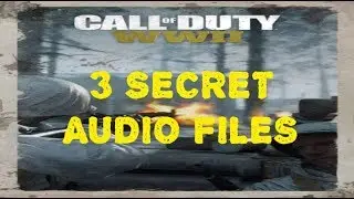 Three Secret Audio Files in WW2 Beta - Cross Map Easter Egg (Call of Duty)