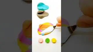 Cyan + Pumpkin + Yellow&Pink Vortex = ? #colormixing #satisfying #asmr #relaxing #colortheory