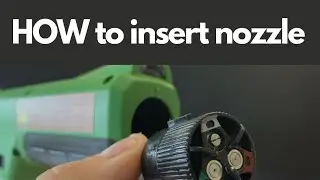 How to insert the nozzle on the Victory Ecostatics Sprayer
