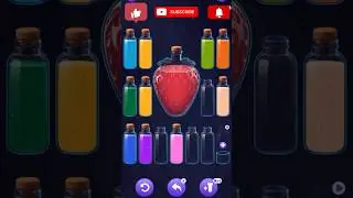 color sort intresting game | Strawberry theme | #games #shortvideo #shorts #ytshorts