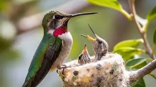 The incredible life cycle of a ruby throated hummingbird