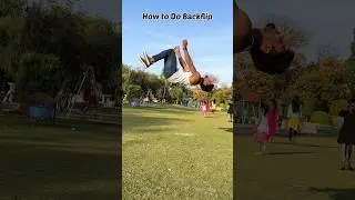 How To Do Backflip The Safe Way💯 #junedfitness #ashortaday #shorts