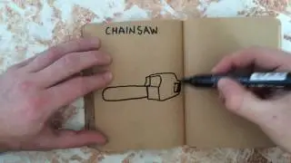 How to Draw a Chainsaw