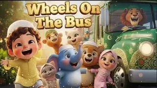 Islamic Wheels on the Bus | Animal version | Allahu Akbar, Bismillah Nasheed | #islamiccartoon #kids