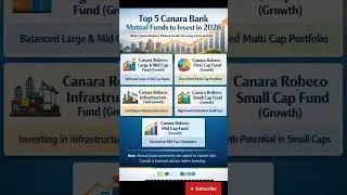 Top 5 Canara Bank mutual fund in 2026 #finance #mutualfunds