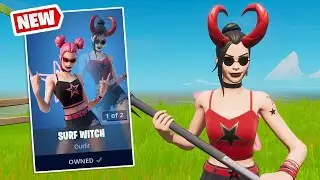 NEW SURF WITCH Skin Gameplay in Fortnite!
