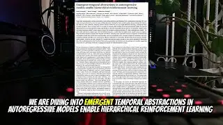 Emergent temporal abstractions in autoregressive models enable hierarchical reinforcement learning (