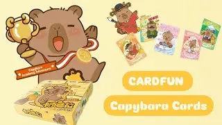 💛CardFun Capybara Collectable Cards Unboxing#capybara #openingcards#tradingcards | 集卡社卡皮巴拉