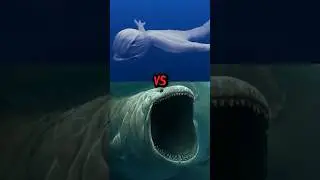 THE BLOOP VS NINGEN, GIANT EARTHWORM, KARKEN SEA MONSTER FIGHT👿😈 #viral #seamonster #fight #shorts