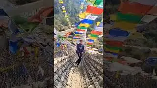 chakzam bridge 📍Tawang / 600 yers old bridge