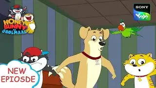 गिरगिट का खेल | Funny videos for kids in Hindi | बच्चों की कहानियाँ | हनी बन्नी का झोलमाल