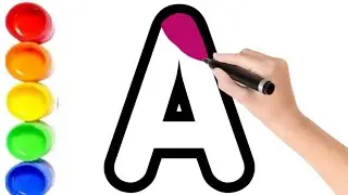 A to Z, Kids rhymes, collection for writing along dotted lines for toddler,Aphabet,ABC song,ABCD,594