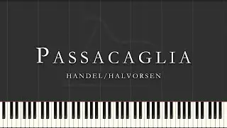 Passacaglia - Handel/Halvorsen (Synthesia Piano Tutorial) • Joanna's Piano