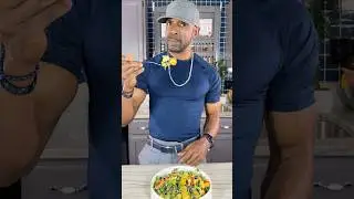 Arugula and Microgreen Salad w/ Lemon Dressing! Oil-Free!
